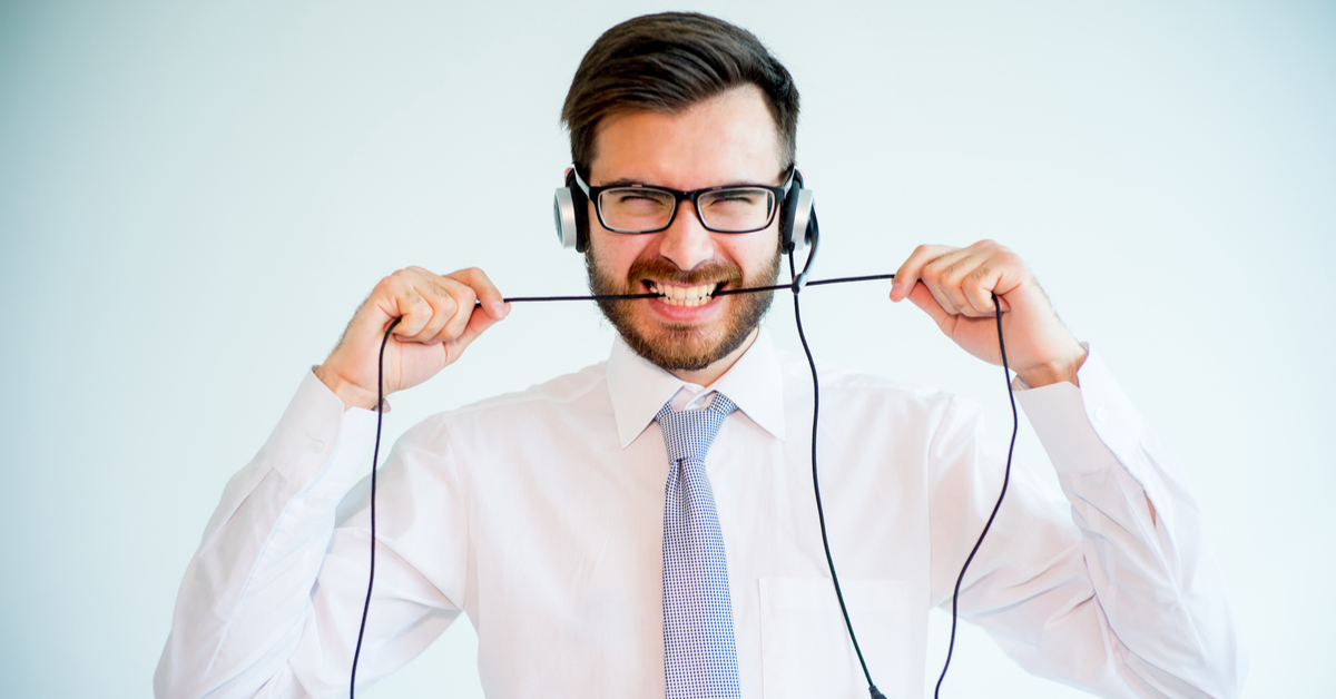 Call center agent is presented with a challenge.